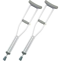 Amazon.co.jp: アルミ軽量松葉杖 Crutch gray 2本1組 伸縮 長さ調整